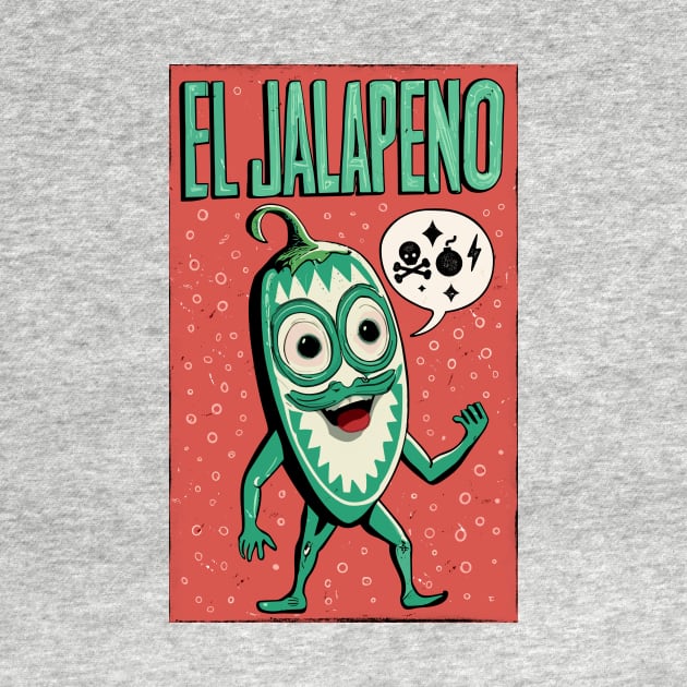 Lucha LIbre Jalapeno by Kingrocker Clothing